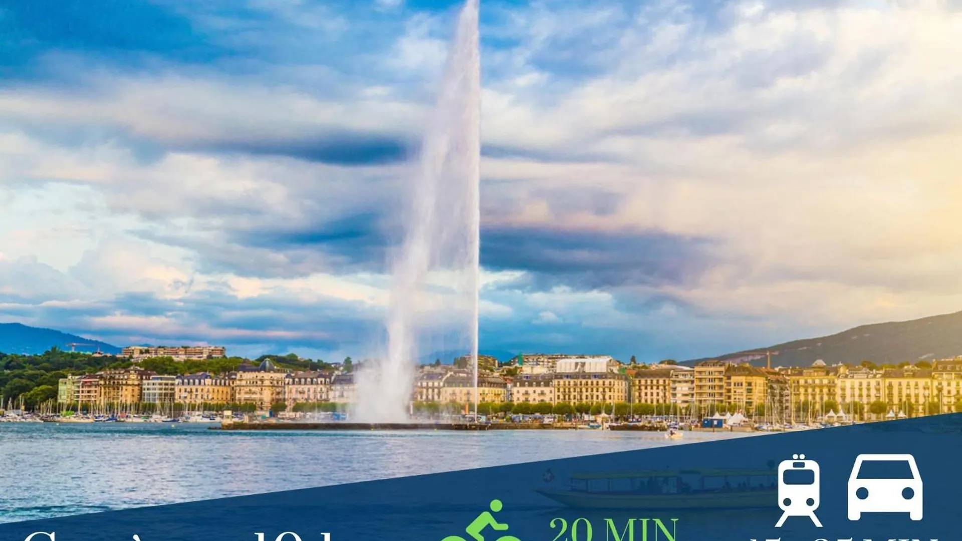 Apartmán Homey Bellevue - New - Appartement Avec Une Chambre - Parking Prive Gratuit - Balcon Avec Belle Vue - Netflix Et Wifi Inclus - A 5 Min De La Frontiere Pour Rejoindre Geneve Gaillard